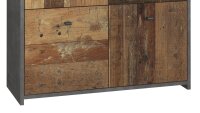 Kommode 223 BEST CHEST Old Wood Vintage und Beton grau