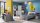 Bett CANMORE Jugendzimmer in Beton grau und weiß 120x200