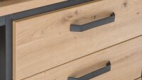 Sideboard TRONDHEIM in Artisan Eiche und Schwarz Eiche