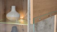 Vitrine TRONDHEIM Highboard in Artisan Eiche 102 cm breit