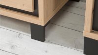 Highboard TRONDHEIM in Artisan Eiche und Schwarzeiche