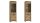 Vitrine TRONDHEIM Highboard in Artisan Eiche 65 cm breit