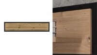 Wandregal TRONDHEIM in Artisan Eiche und Schwarz Eiche
