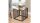 Beistelltisch Strington Couchtisch Rauchglas Metall schwarz 40x40 cm