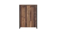 Aktenschrank CLIF Büroschrank old wood vintage Beton Optik 2-türig