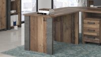 Eckschreibtisch CLIF old wood vintage und Beton Optik...