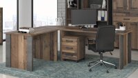 Büro Set CLIF Arbeitszimmer old wood vintage Beton...