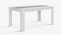 Esstisch DINING TABLES weiß EST40 mit Betonoptik...
