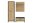 Garderobe TRONDHEIM Set 3-teilig mit Schrank Artisan Eiche