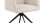 Stuhl LAURA Armlehnstuhl 2er Set beige Drehgestell schwarz