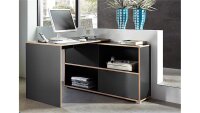 Schreibtisch SHINE Bürotisch anthrazit Sonoma Eiche...