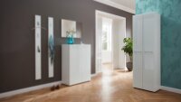 Garderobenschrank 3764 SCALEA in Glas weiß Lack von...