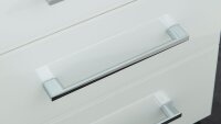 Rollcontainer 4201 MONTERIA Kommode Büro in weiß Glas