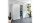 Aktenschrank 4204 MONTERIA Büroschrank weiß Glas 80x196