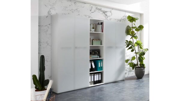 Aktenregal 4205 MONTERIA Büro Regal weiß 50x196