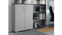 Aktenschrank 4247 PROFI 2.0 Lichtgrau Dekor Akzente Graphit