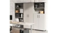 Aktenschrank 4249 PROFI 2.0 Lichtgrau Dekor Akzente Graphit