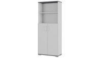 Aktenschrank 4249 PROFI 2.0 Lichtgrau Dekor Akzente Graphit