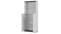 Aktenschrank 4249 PROFI 2.0 Lichtgrau Dekor Akzente Graphit