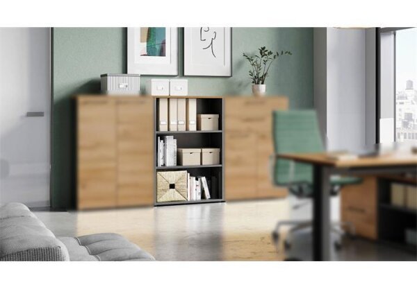 Aktenregal 4231 AGENDA HOME Regal eiche graphit 80x40 cm