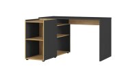 Schreibtisch mit Kommode 2974 AUSTIN in graphit eiche