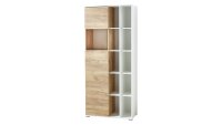 Aktenschrank 4196 Schrank LIONI Weiß Navarra-Eiche...