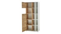 Aktenschrank 4196 Schrank LIONI Weiß Navarra-Eiche Dekor