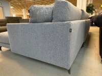 Hülsta-Sofa Ecksofa 414 Stoff 062 Diane Fehgrau ca. 300x172 cm