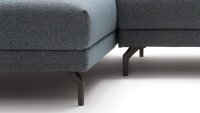 Hülsta Sofa von Rolf Benz 450 Eckgarnitur Stoff blau grau 320x178 cm