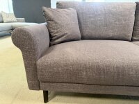 Hülsta-Sofa 2 Sitzer 450 Vivienne violett ca. 210x93 cm inkl Hocker