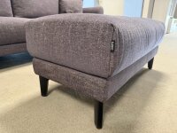 Hülsta-Sofa 2 Sitzer 450 Vivienne violett ca. 210x93 cm inkl Hocker