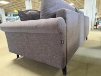 Hülsta-Sofa 2 Sitzer 450 Vivienne violett ca. 210x93 cm inkl Hocker