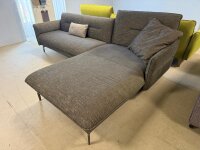 Hülste-Sofa Ecksofa 430 Vivienne schwarzgrau ca. 293x182 cm