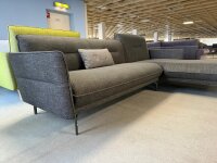 Hülste-Sofa Ecksofa 430 Vivienne schwarzgrau ca. 293x182 cm