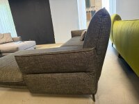 Hülste-Sofa Ecksofa 430 Vivienne schwarzgrau ca. 293x182 cm