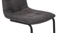 Schwingstuhl JENNY II 4er-Set Stuhl Stoff vintage anthrazit