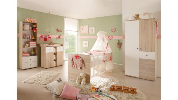 Babyzimmer WIKI 4-tlg Sonoma Eiche Sägerau