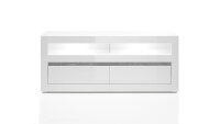 TV-Board CARAT Lowboard Unterschrank in weiß Hochglanz
