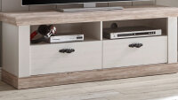 TV-Board FLORENZ Lowboard Fernsehunterschrank Oslo Pinie weiß 134 cm