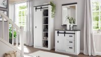Stauraumschrank SHERWOOD 14 Pinie weiß und anthrazit