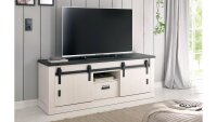 TV-Board SHERWOOD 30 Pinie weiß anthrazit mit...