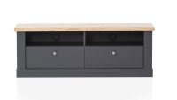 Lowboard 31 CATANIA anthrazit Wotan Eiche Dekor Soft-Close