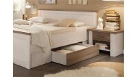 Schlafzimmer Set LUCA Pinie weiß und Trüffel 4 teilig