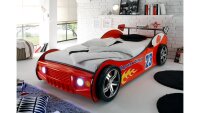Autobett ENERGY MDF Kinderbett rot lackiert inkl....