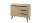 Sideboard 52 TORGE Eiche Artisan schwarz Breite 107 cm