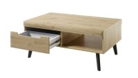 Couchtisch 61 TORGE Eiche Artisan schwarz 107x67 cm