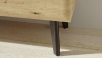 Wohnwand 8 TORGE Eiche Artisan schwarz 3 teilig