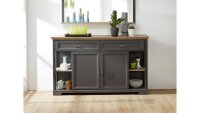 Sideboard JASMIN Anrichte Kommode in graphit und Artisan Eiche 171x102