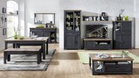 Sideboard JASMIN Anrichte Kommode in graphit und Artisan Eiche 171x102