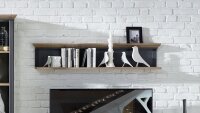 Wandboard JASMIN Wandregal Regal in graphit und Artisan...